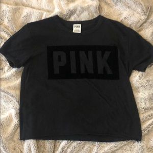PINK cropped tee